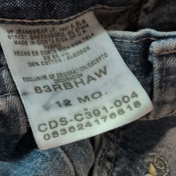 Lee Riders Vintage Infant‎ Girl Floral Embroidered Boot cut Jeans - Picture 2 of 6